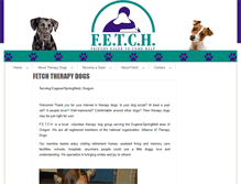 Tablet Screenshot of fetchtherapydogs.org